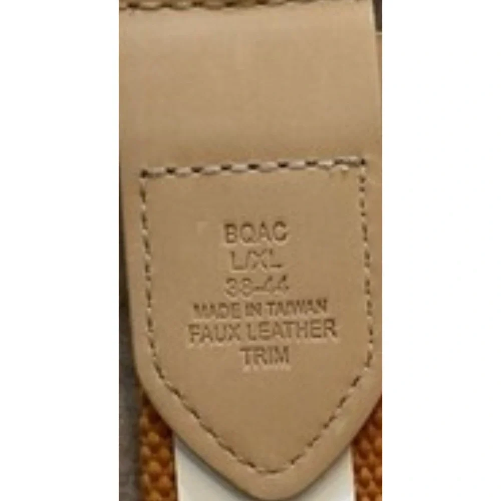 Sun + Stone Woven Belt Women's Large Tan Ivory Yellow Southwestern NWT